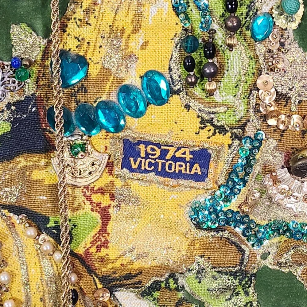 1974 Royal Ambassador Crusader Congress Patch Adorned Horse Tapestry Victoria TX